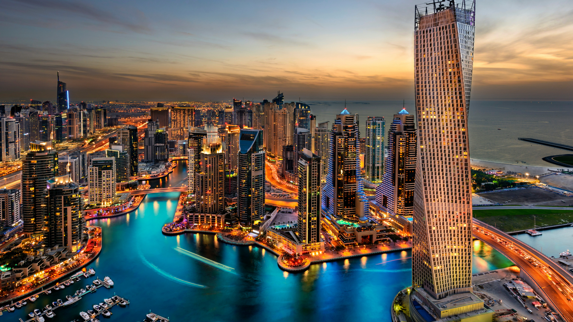 Sunset skyline highlighting the Dubai property boom